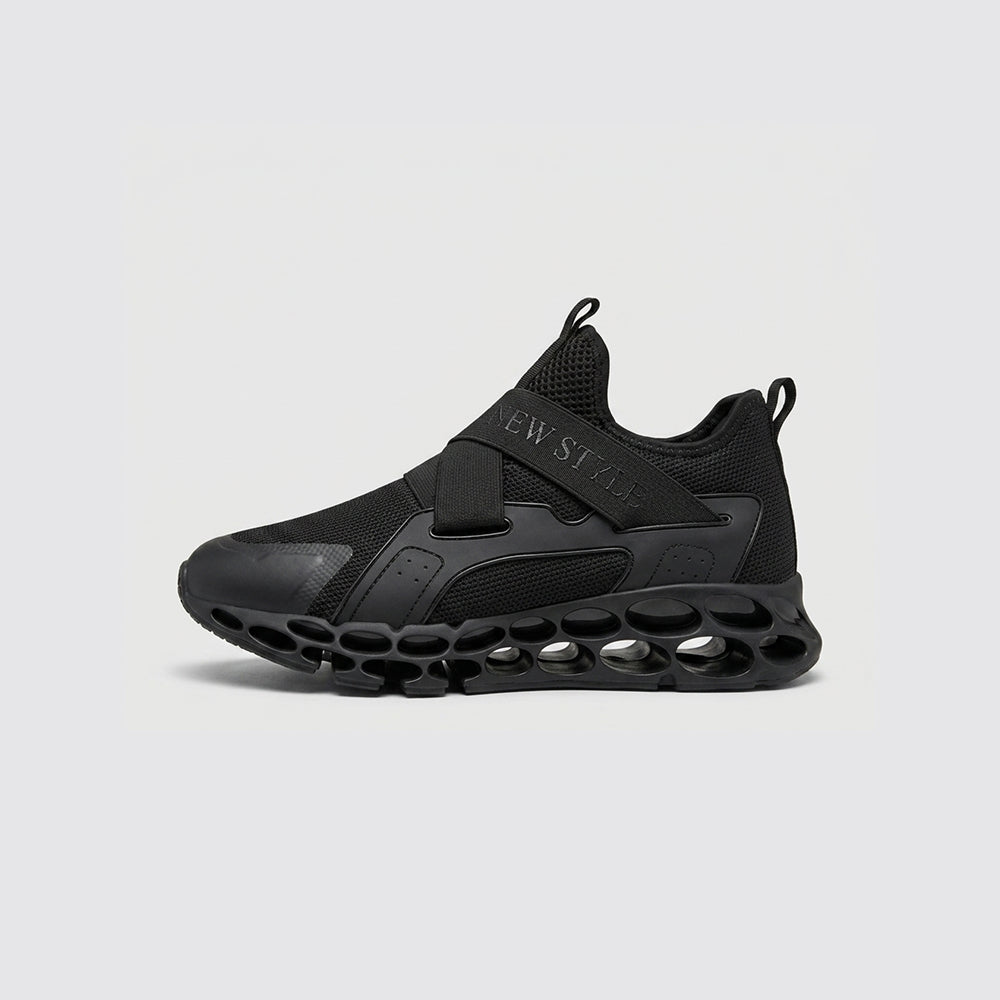 Black Velcro Running Shoe