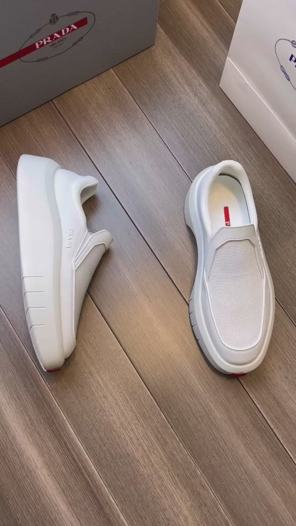 Prada Slip-on White Shoe