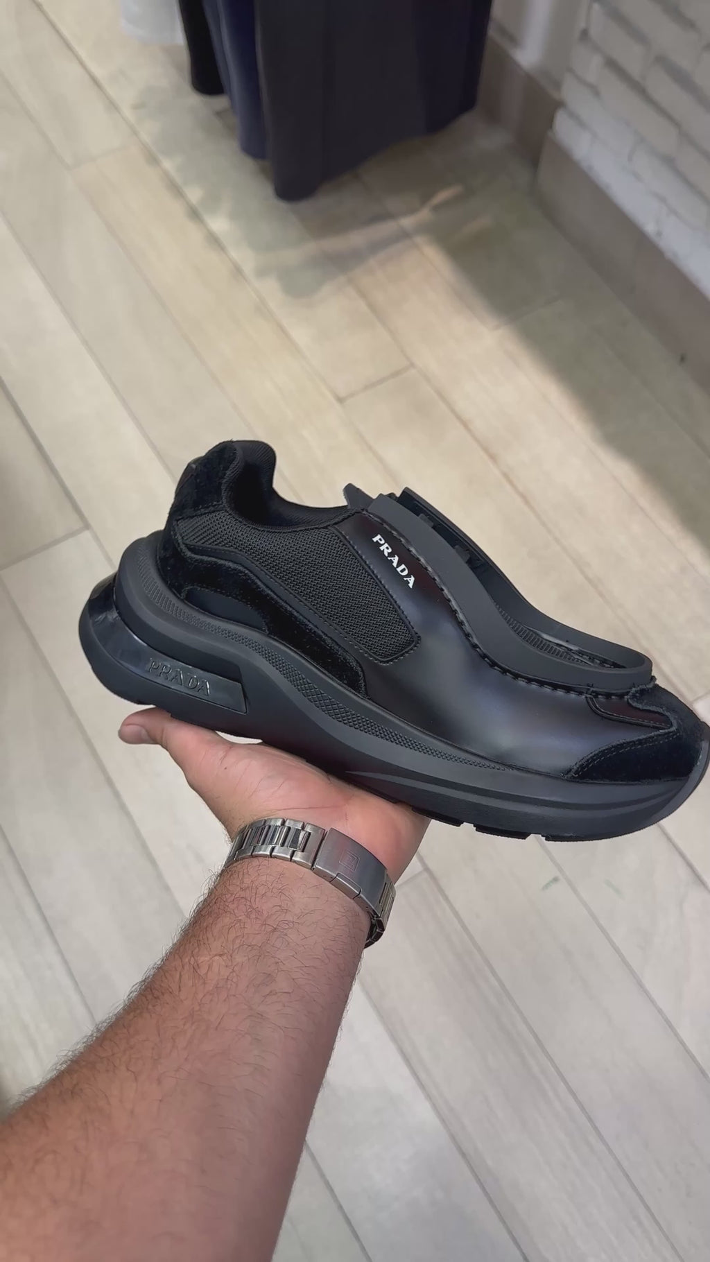 Prada Systeme Black Sneaker