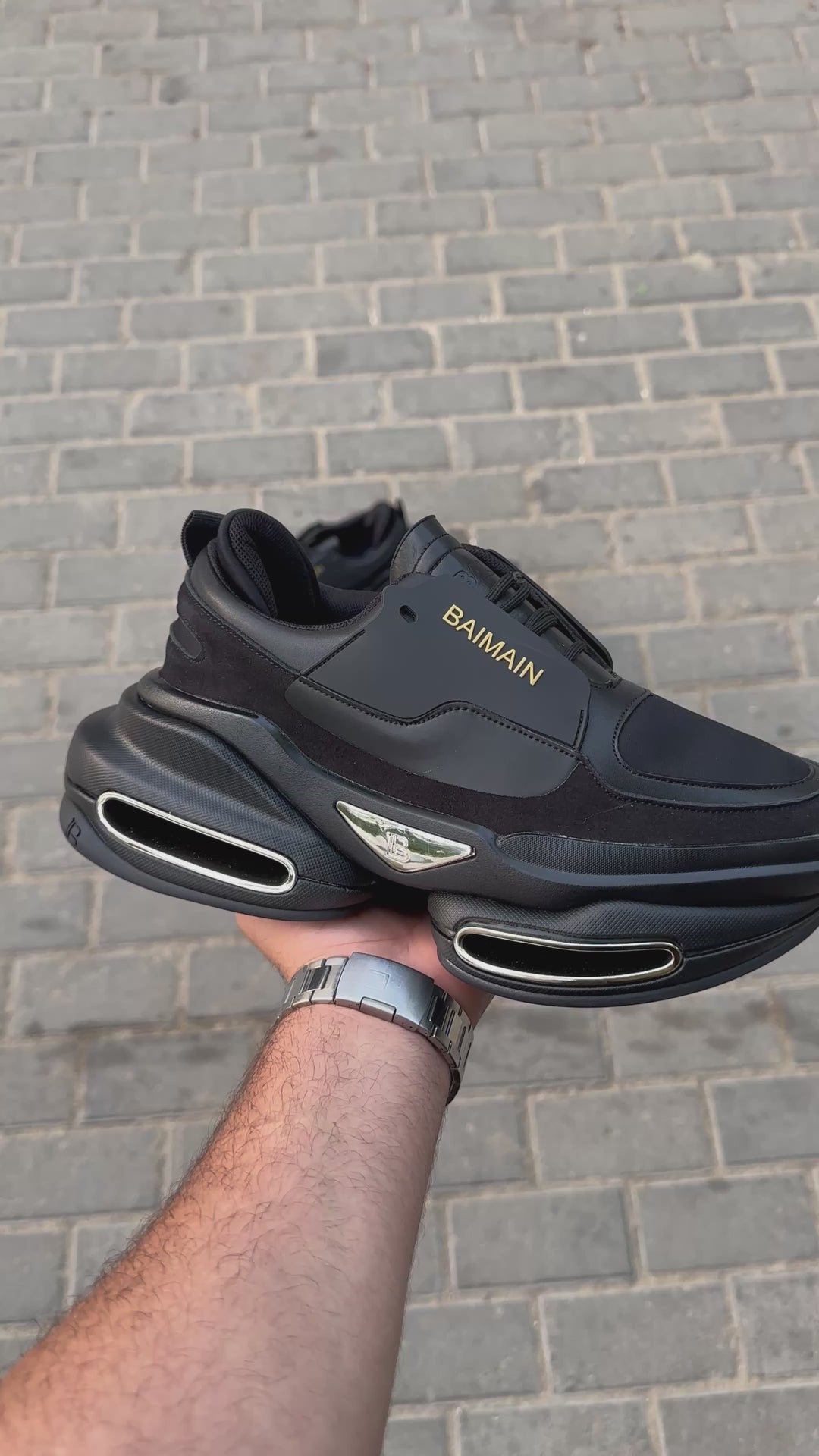 Balmain B-Bold Low-Top Sneaker Black