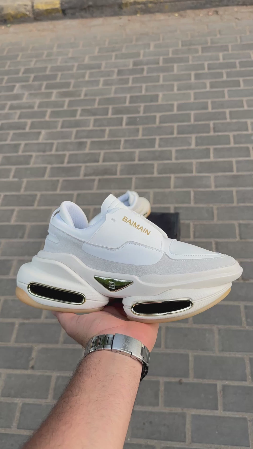 Balmain B-Bold Low-Top Sneaker White